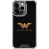 DC Comics Wonder Woman Gold Emblem iPhone 14 Pro Clear Case